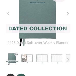 2026 Dated Softcover Weekly Planner - Mint